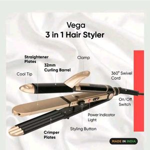 VEGA Professional Hair Styler Straightener,