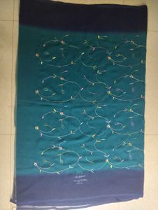Stunning Ombre Embroidered Saree