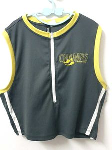 H&amp;M Zip-Front Sporty Top