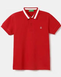 United Colors of Benetton Red Polo T-Shirt