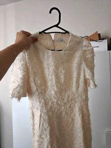Elegant Textured Short Sleeve Dress
