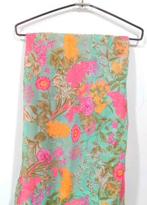 Georgette Floral Multicolour Festive Wear Saree