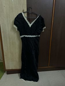 Marks &amp; Spencer Black Square Neck Dr