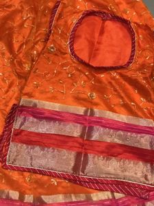 orange new design rajptuo poshak for women