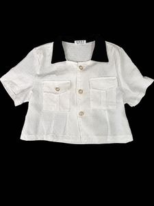 Korean style Chanel inspired crop top