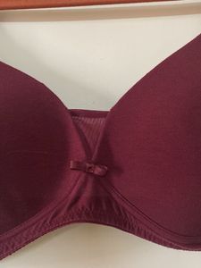 Burgundy Padded Bra