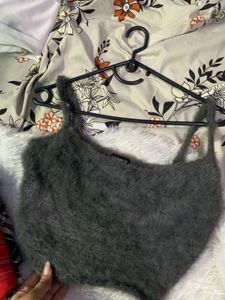Cozy Fuzzy Crop Top - Perfect for Nights Out