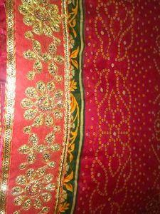 Traditional Bandhani Cotton Saree