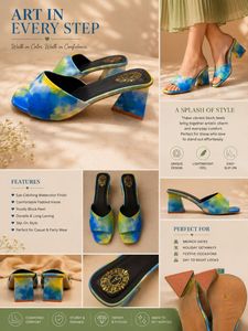 Tie-Dye Block Heels