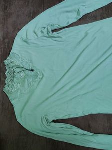 Light Green Colored Top Never Used Size Issue