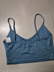 Blue Cami crop top