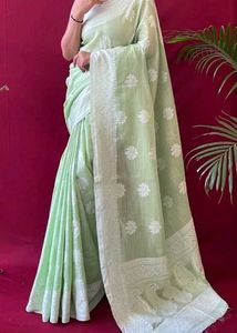 Mint Green  Saree  ✨
