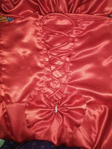 Red Formal Gown with Bow