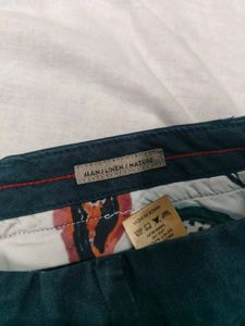 Men's Dark Blue Lyocell Chino Shorts