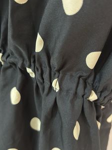 Chic Polka Dot Black Dress