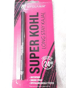 MyGlamm Super Kohl Long Stay Kajal - Black | Matte