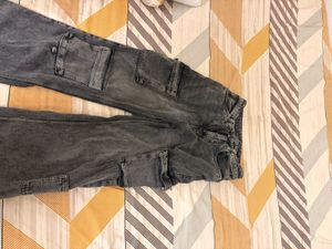 Grey Cargo Jeans