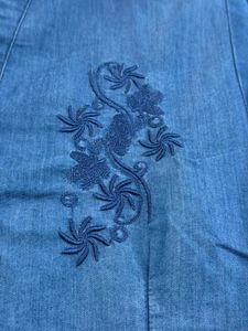 Embroidered Denim Shirt