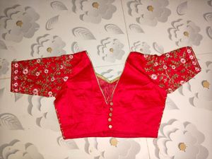 Stunning Red Embroidered Lehenga Skirt