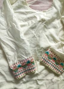 Simple White Kurta