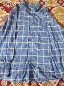 Blue Plaid Long Sleeve Shirt