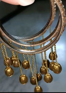 Designer Bangles with Hanging Beads