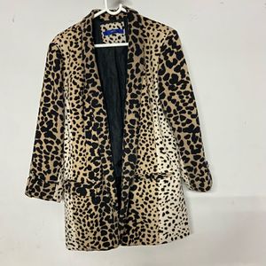Leopard Print Blazer