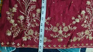 Mauve Kurta Set with Golden Embroidery