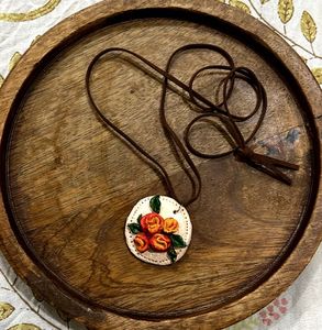 Handmade Floral Pendant Necklace
