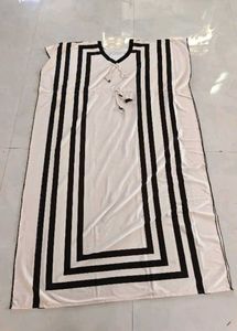NEW ✨💎Stylish Black &amp; White Striped Kaftan