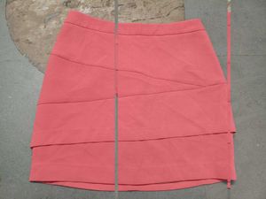 Coral Tiered Mini Skirt