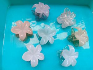 Set of 7 Flower Hair Claw Clips