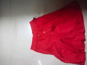 Red Skirt Soft Material Never Worn