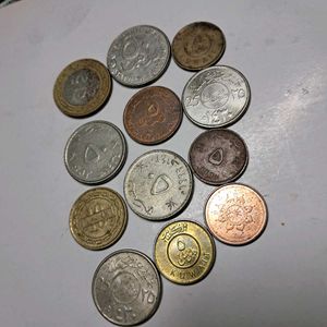 12 assorted Gulf Country coins