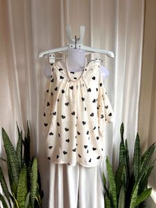 Imported Chic Cold Shoulder Top