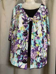 Y2K floral sequence top