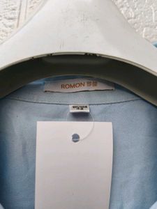 Korean Pintrest Premium Light Blue Button-Up Shirt