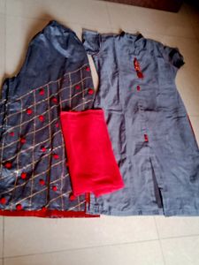 Beautiful Grey And Red Plazo Set 😍💓