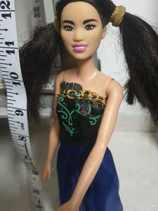 Asian Fashion Doll with Blue Gown