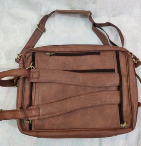 Authentic Men Leather Bag Office & Backpack Leathe