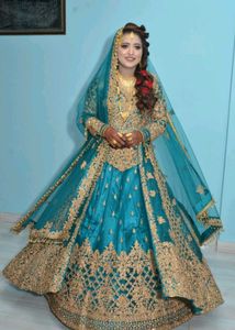 Stunning Teal Bridal Lehenga