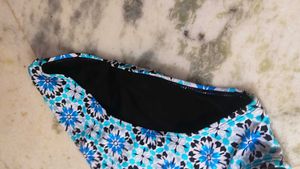Blue Floral Bikini Bottom
