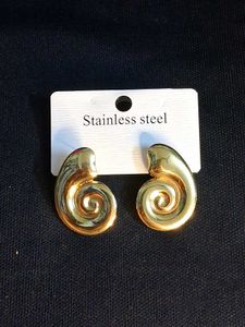Gold Swirl Earrings