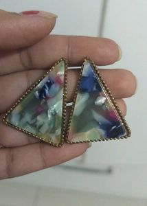 Unique Triangle Dangle Earrings