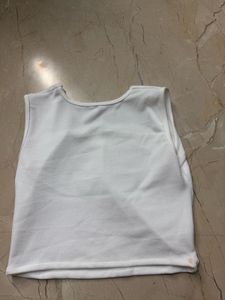 Sleek White Sleeveless Top