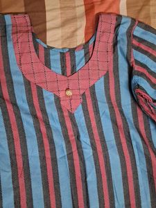 Striped Cotton Kurta