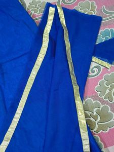Royal Blue Embroidered Kurta Set