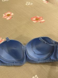 Blue Lightly padded Bra- Bust- 38