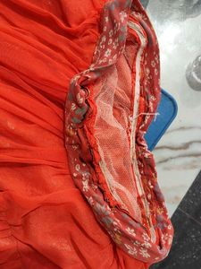Vibrant Red Tiered Maxi Skirt