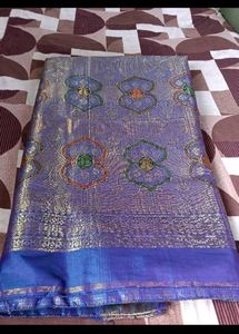 Elegant Blue Silk Saree